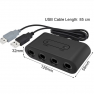 Gamecube Adapter 3-in-1 voor Nintendo WiiU en Nintendo Switch